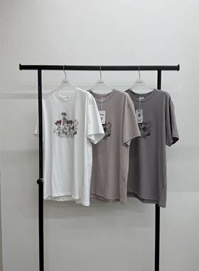 现26春季新款韩国东大门MINIMUZE女卡通米奇印花宽松减龄短袖T恤