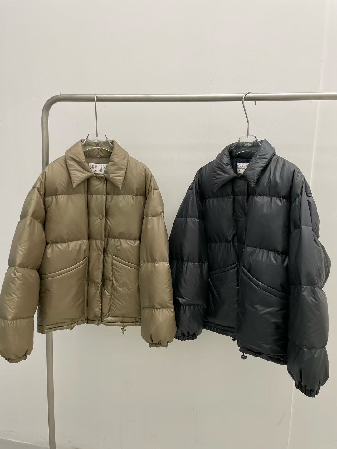 现 韩国东大门morethanyesterday 25冬季新款 保暖洋气翻领羽绒服