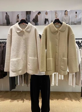 折现 25冬季新款韩国东大门FEBRUARY 小翻领毛呢气质百搭外套上衣