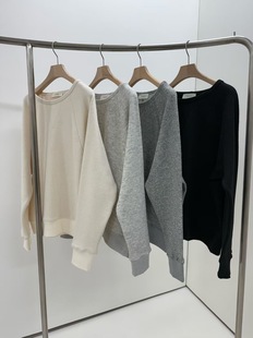 现 26春季新款韩国东大门architekt休闲时尚圆领长袖卫衣T恤