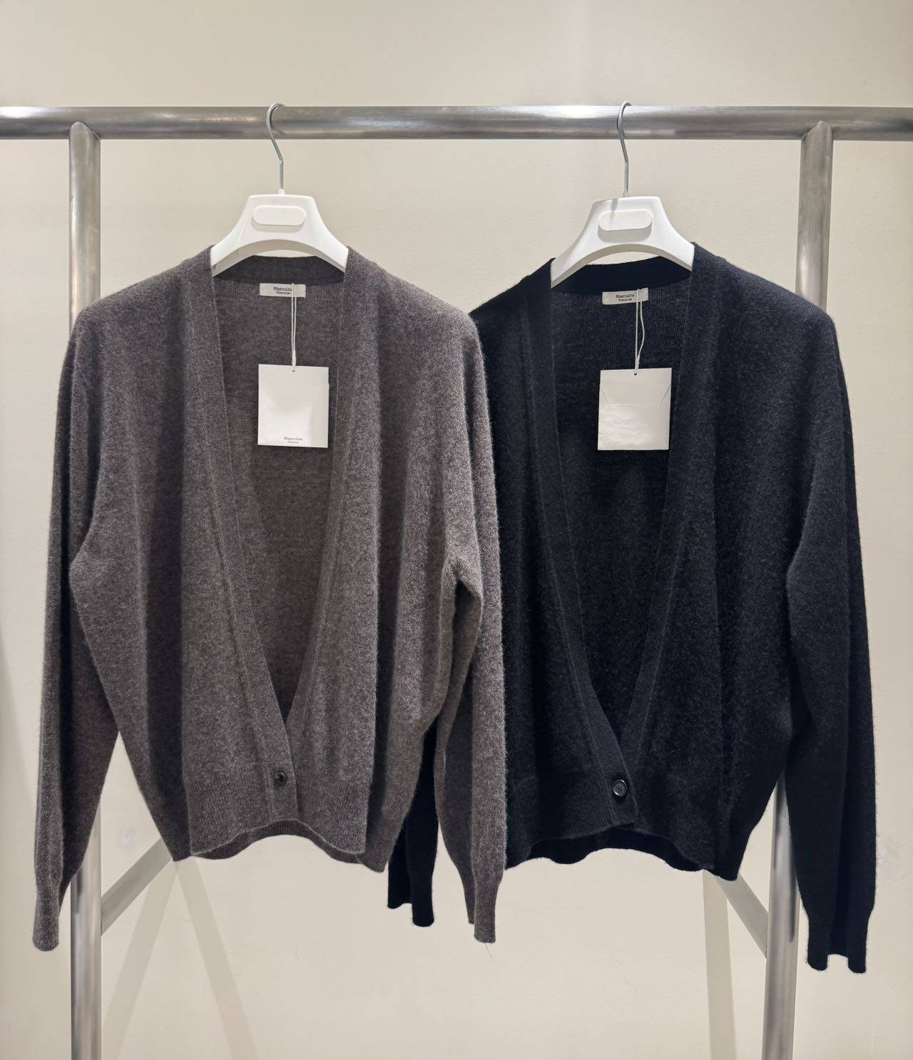 现 25秋冬新款韩国东大门MASCULINE休闲简约羊毛羊绒混纺针织开衫