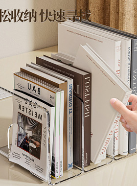 高中生学生学校桌面书立架可调节防倒分隔板挡板书桌收纳架