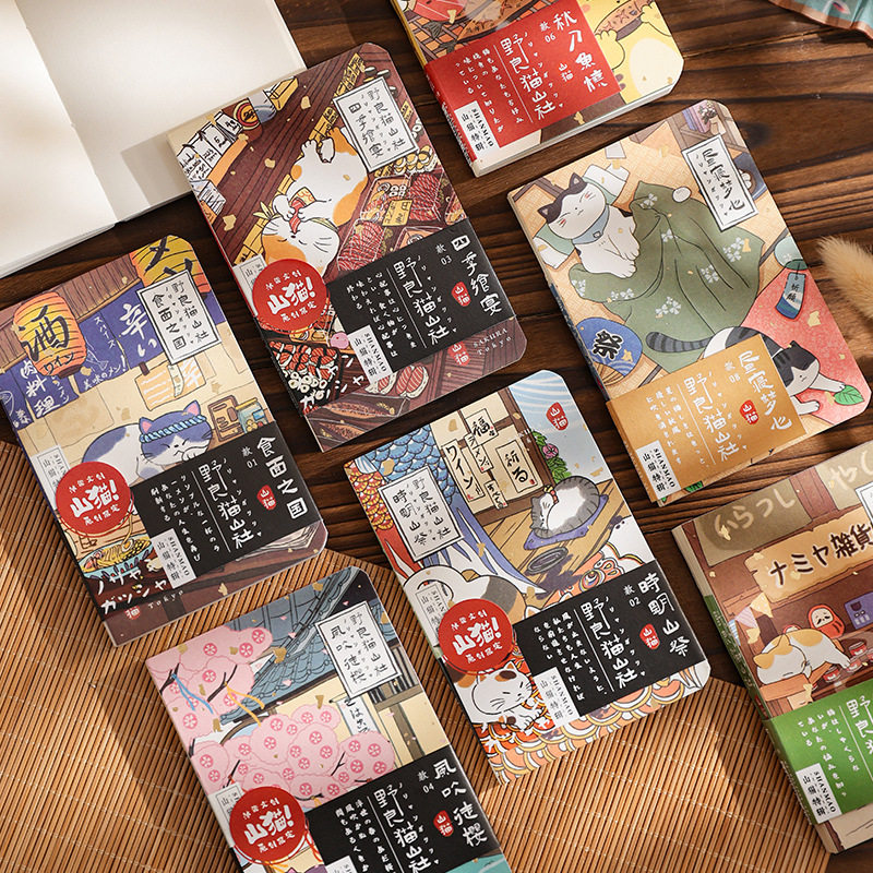 野良猫山社古早风日系可爱猫咪学生迷你记事手帐随身携带学习,文具电教/文化用品/商务用品,手帐/日程本/计划本,淘宝优惠券,粉丝福利购,淘宝优惠卷