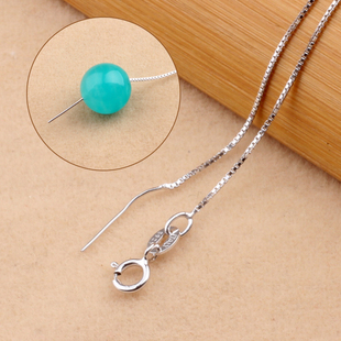 S925 纯银饰品项链女百搭简约锁骨链短款单链子银配件DIY饰品材料