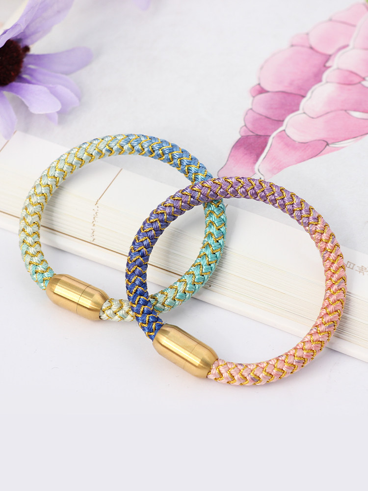 ROUND DRAGON SCALE BRACELET NATAL YEAR BRACELET MEN AND WOMEN CAN PUT HAIR HAND-WOVEN DIY MATERIAL PACKAGE COUPLE GIFTS