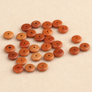 天然橄榄核隔片垫片算盘珠隔珠文玩星月菩提金刚凤眼佛珠DIY配饰