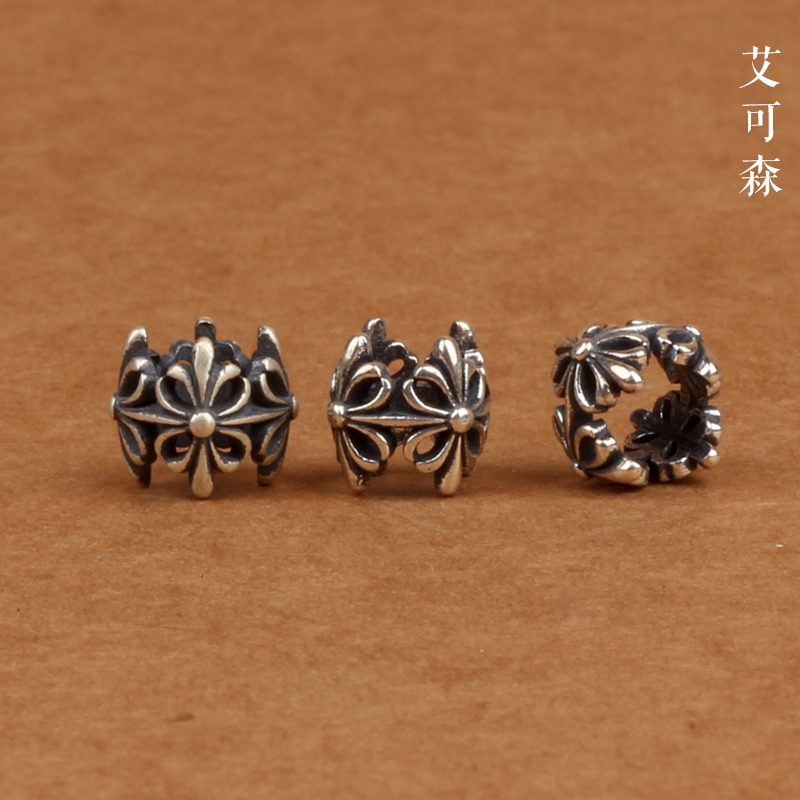 diy镂空方形复古手串编织管珠