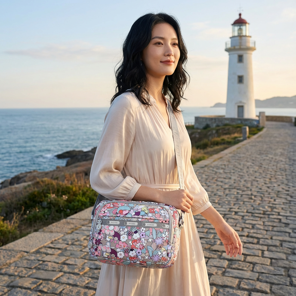 2025年新款轻便帆布斜挎包简约百搭尼龙布包女士实用型妈妈包女式