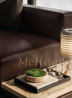 *MeHome*宋代美学新中式侘寂风样板房酒店别墅客厅茶几软装配饰