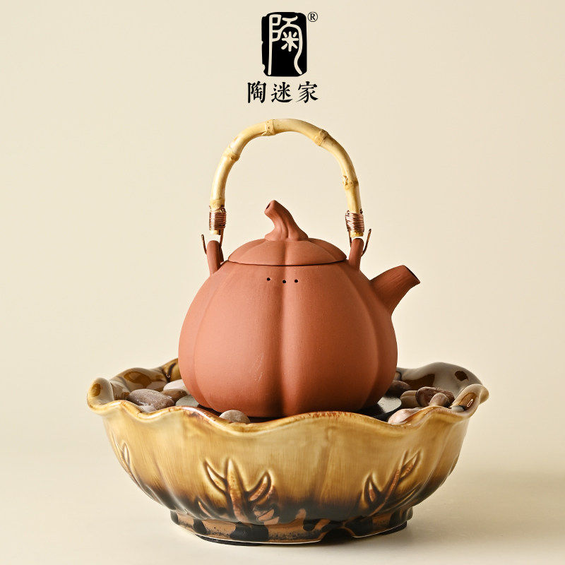 1100W大功率电陶炉围炉煮茶功夫茶具家用小型烧水提梁壶中式复古