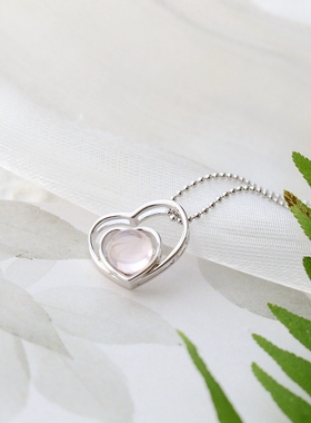 时尚女士925纯银爱心吊坠