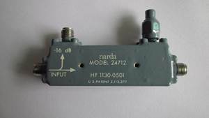 24712 narda 1.45-20GHz 16dB SMA射频微波同轴宽带定向耦合器