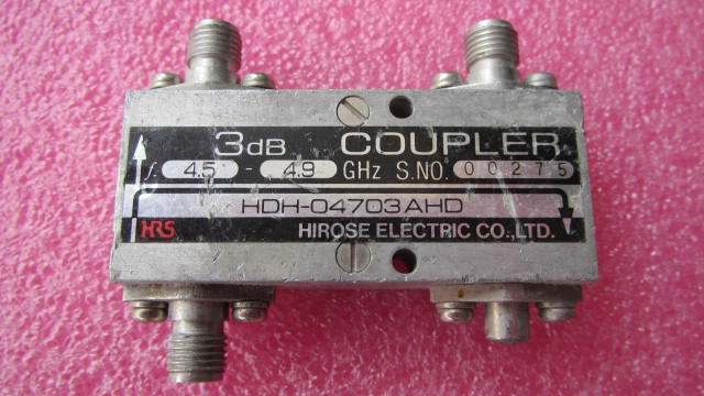 日本广濑 4.5-4.9GHz SMA RF 90度耦合电桥 90度功分器 3dB电桥