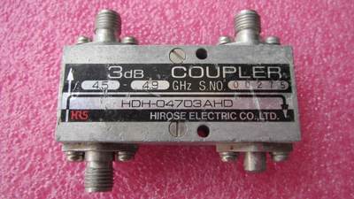 日本广濑 4.5-4.9GHz SMA RF 90度耦合电桥 90度功分器 3dB电桥