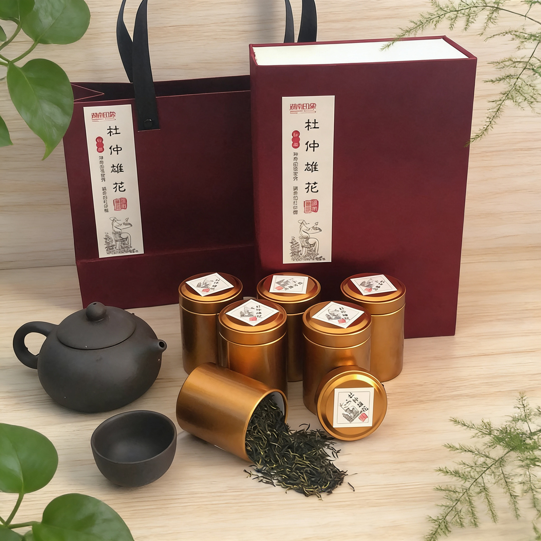 正品湖南印象张家界特产杜仲雄花茶湘西养生茶景区超市同款礼盒装