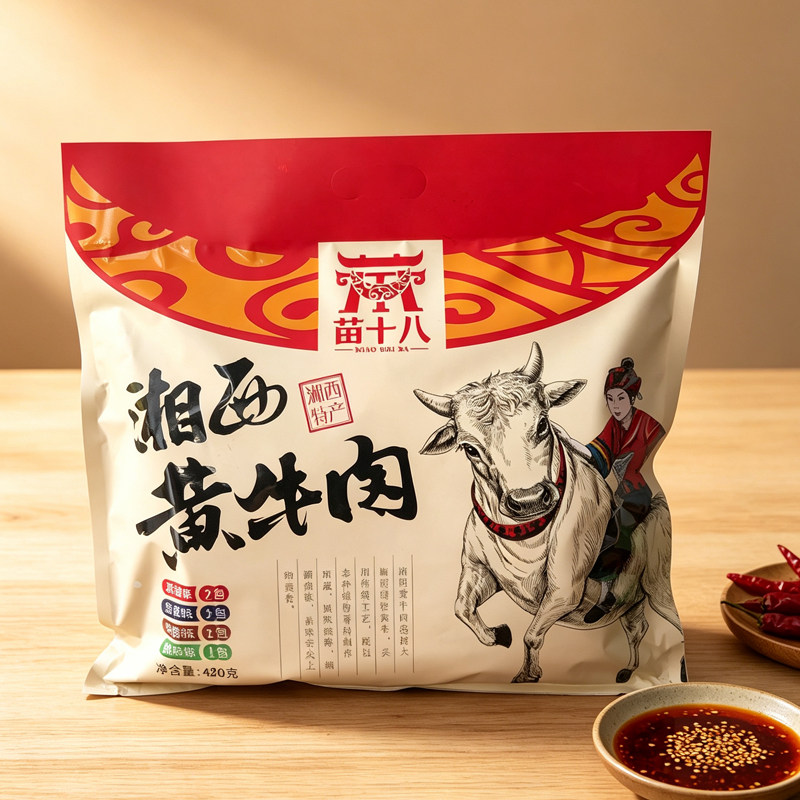 湘西黄牛肉湖南张家界特产牛肉苗十八土家小吃牛肉干即食麻辣五香