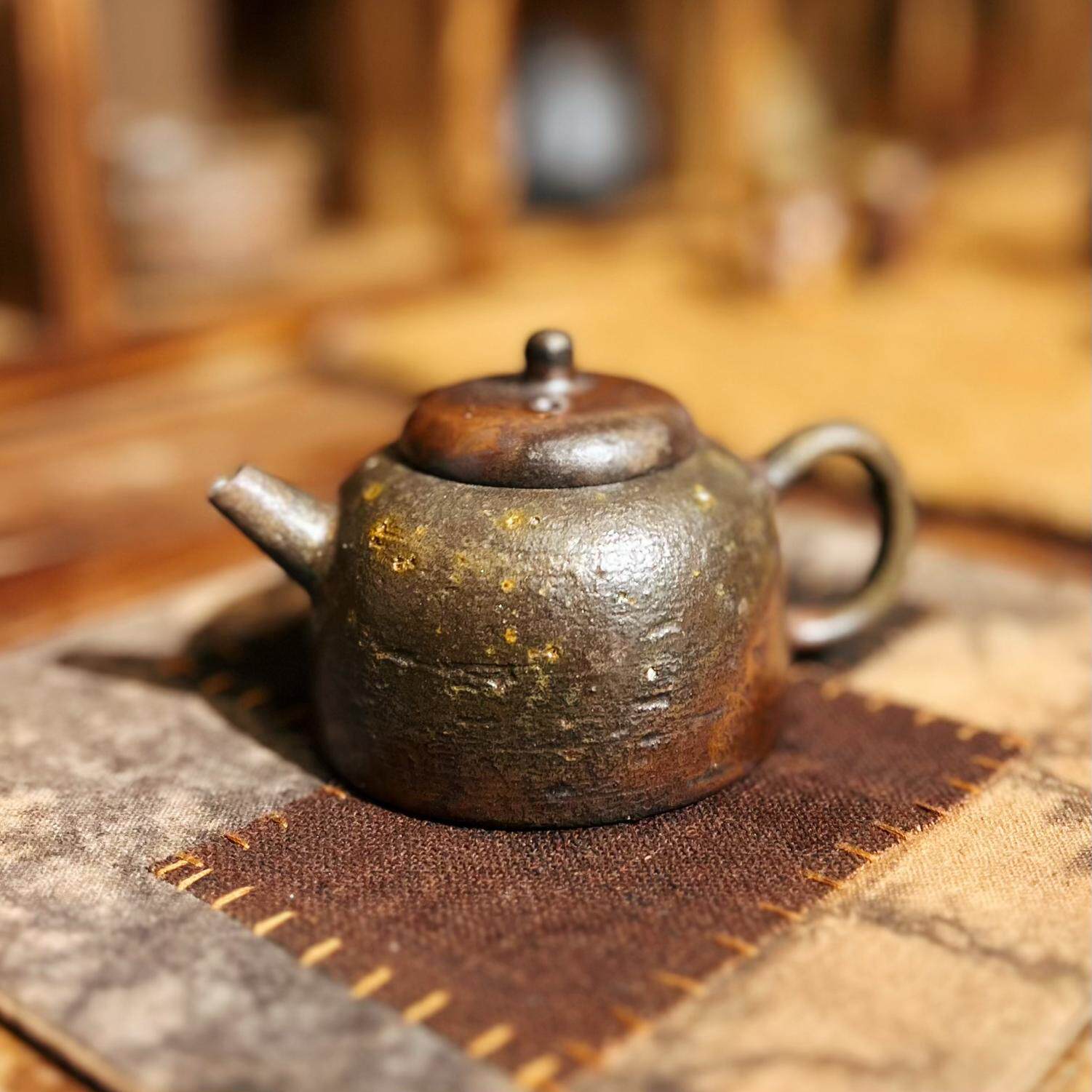 年终大促限时7折【自制中粗陶泥】焱火堂柴烧裸烧百纳壶手工100ml