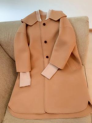 新款修身显瘦外套双面羊绒大衣