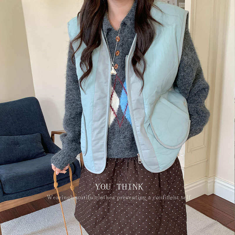 韩版高级you think冬季韩系加绒保暖休闲开衫无袖马甲外套1677马,女装/女士精品,马夹,淘宝优惠券,粉丝福利购,淘宝优惠卷