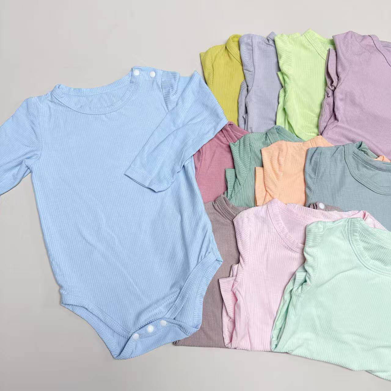 婴儿长袖三角爬服宝宝哈衣打底睡连身衣/爬服/哈衣