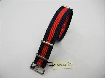 帆布尼龙红色时尚风表带