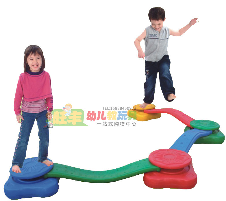 幼儿园早教 儿童感统训练器材 塑料 平衡独木桥 多变快乐岛