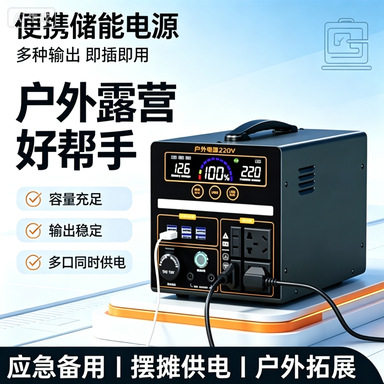 户外移动电源220v便携自驾游直播