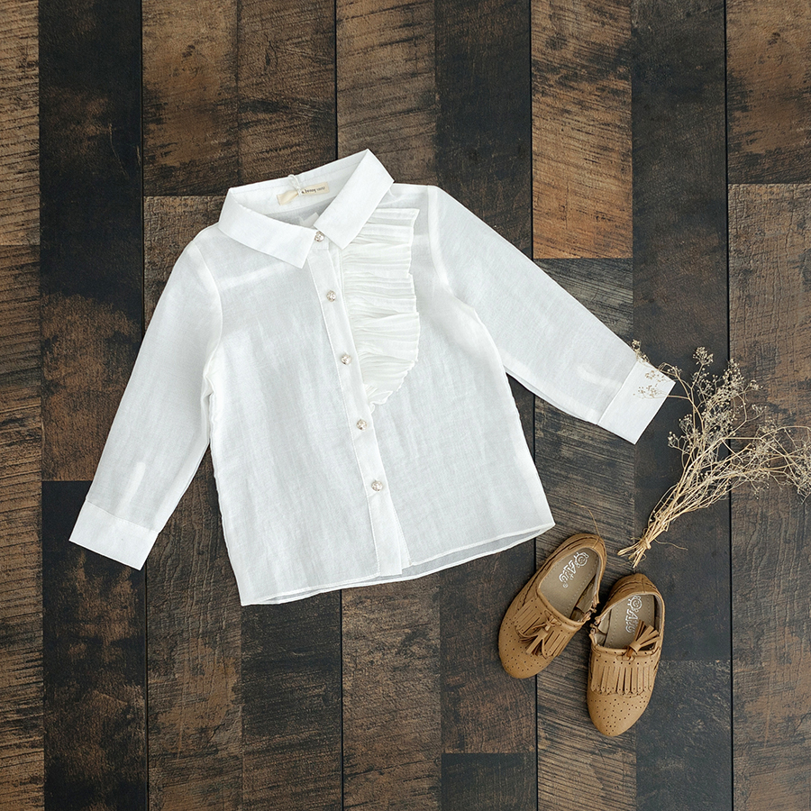 Chemise fille à manche longue - Ref 2085424 Image 1