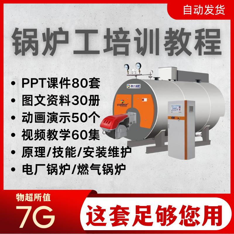 锅炉基本知识培训PPT课件工作原理3d动画演示电蒸气安全视频教学