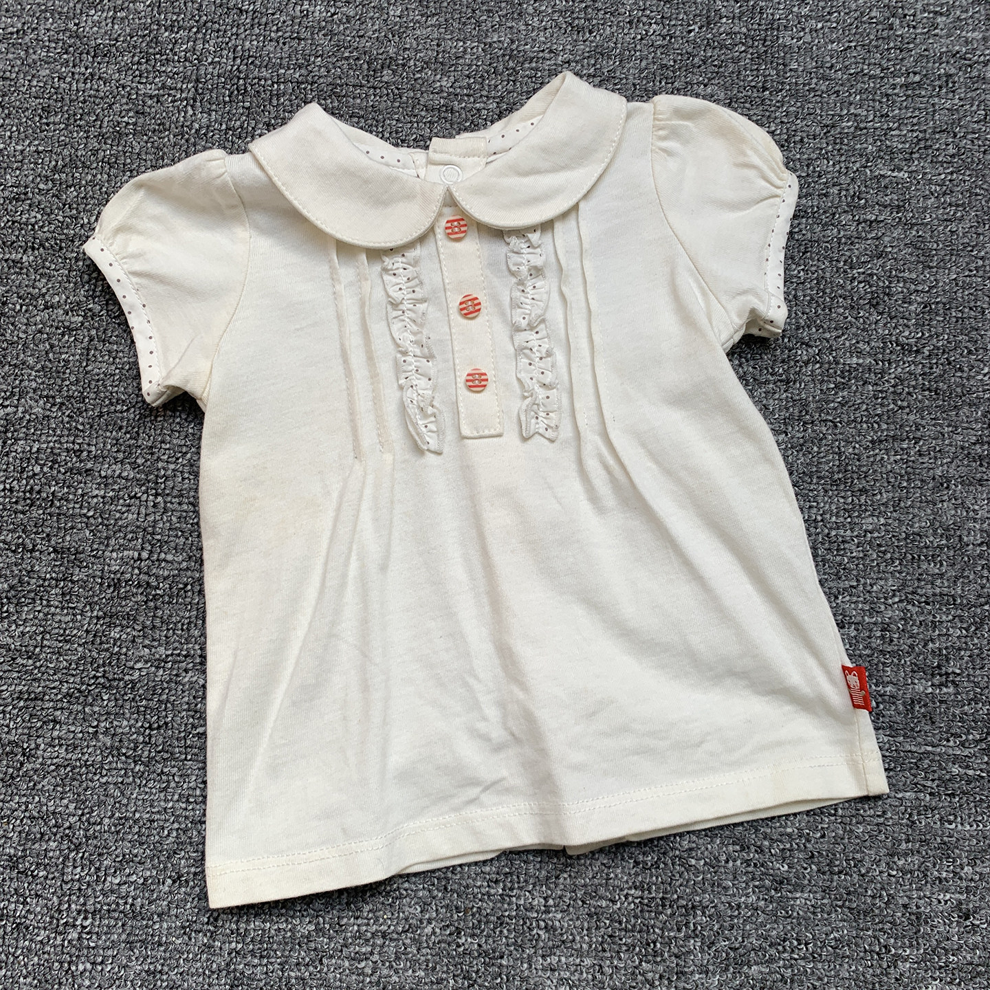 法单纯原初生婴儿女宝宝纯棉娃娃领短袖T恤上衣0-6个月,童装/婴儿装/亲子装,T恤,淘宝优惠券,粉丝福利购,淘宝优惠卷