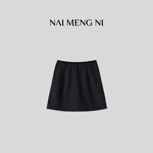 肉肉 短裙 纸片裙 羊绒松紧显瘦弹力时尚 26RR10285 桑蚕丝