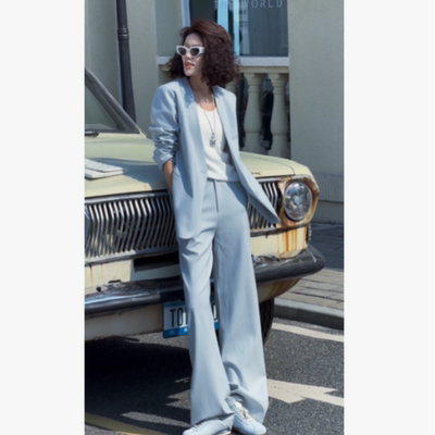 王火火&设计师新款高级气质通勤休闲西装套装 28HH0125