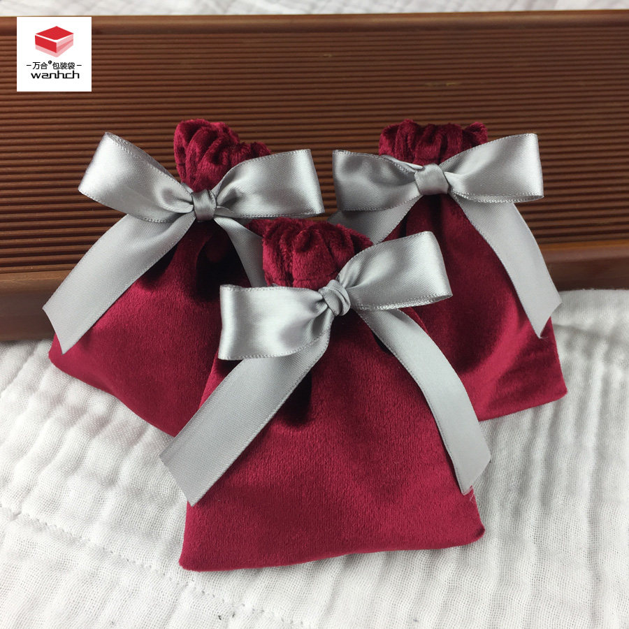 珠宝首饰收纳袋 婚礼结婚喜糖袋 丝绒包装袋 丝带束口锦囊袋定制,饰品/流行首饰/时尚饰品新,首饰袋,淘宝优惠券,粉丝福利购,淘宝优惠卷