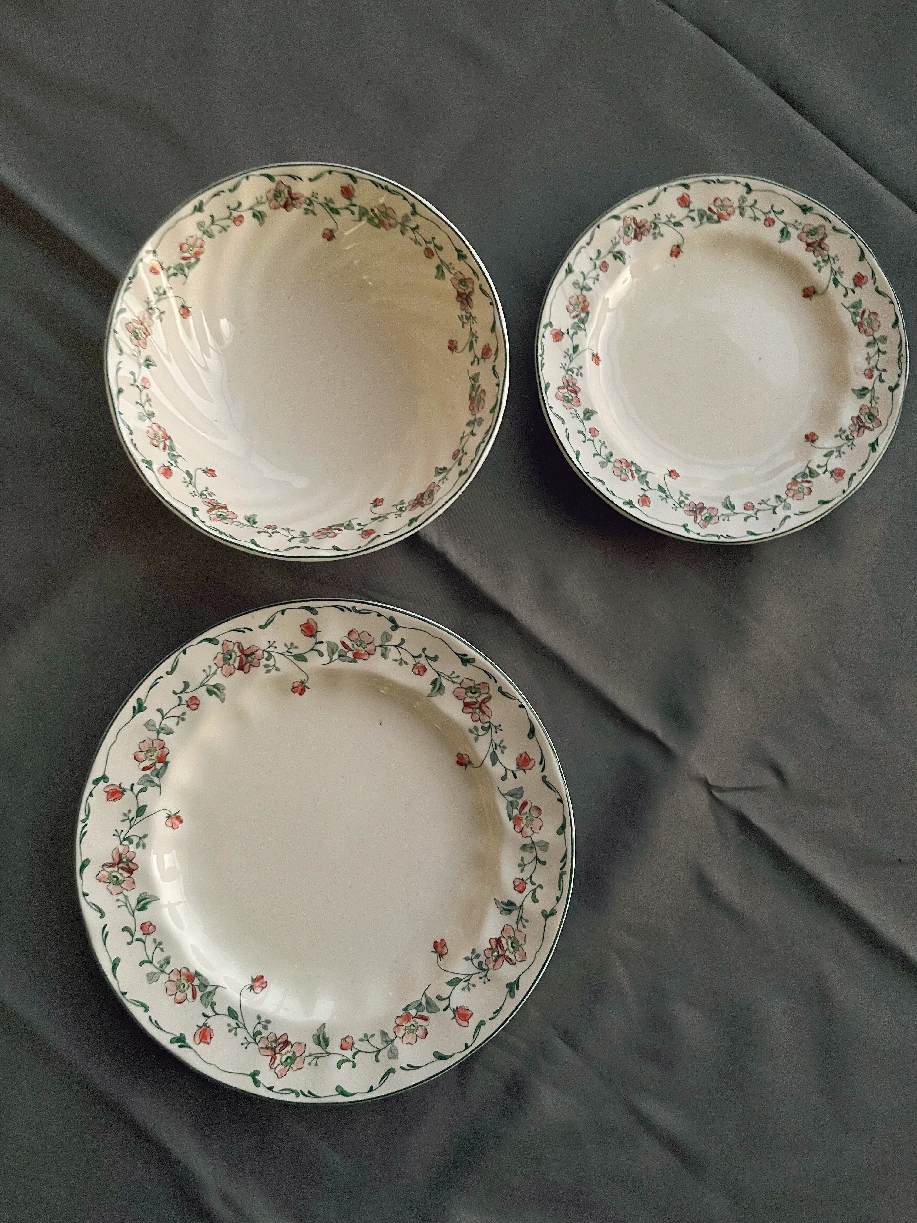 南法风山楂花甜品盘中古餐盘意面盘牛排盘汤盘早餐盘骨碟碗釉下彩,餐饮具,盘,淘宝优惠券,粉丝福利购,淘宝优惠卷