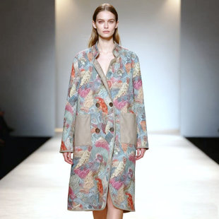 [皮草x刺绣]卡米兰水貂毛皮草大衣女2025冬季新款保暖外套两面穿