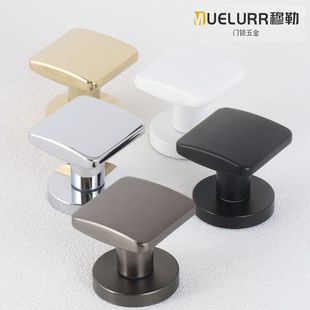 穆勒隐形门锁灰黑色单面锁金色背景墙把手隐蔽门方形暗门拉手白色