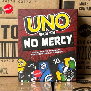 全新正版绝不留情NO MERCY桌游UNO经典版聚会纸牌168张派对游戏