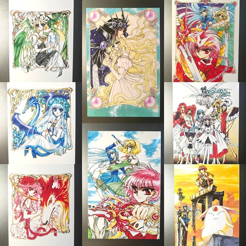 现货魔法骑士CLAMP原画集相片卡收藏卡相卡明信片非官谷6寸8张