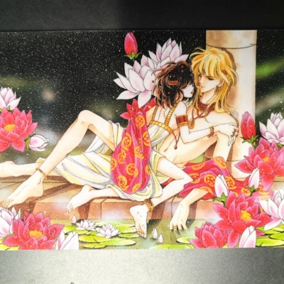 天是红河岸 珠光色 希梨凯鲁暧昧莲池 非官谷明信片收藏卡相卡6寸