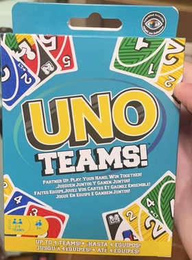 TEAMS!卡牌UNO纸牌经桌游聚会益智卡牌,卡牌收 集完美的游戏之夜