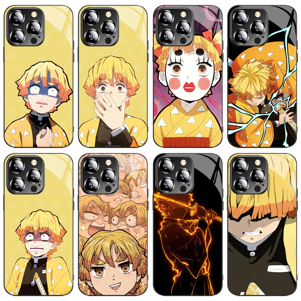 鬼灭之刃适用苹果Xr善逸11 12 13 14 15 16 pro max手机壳华为mate70荣耀300小米红米oppo黑鲨vivoX200一加