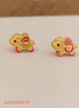 RF0100180新款珐琅彩开心马吊坠石膏模具打金银适用