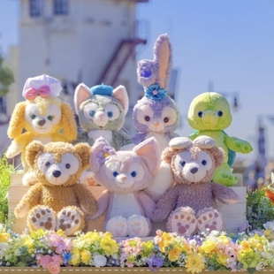 上海迪士尼代购达菲雪莉玫托尼奥乐星黛露可琦安玲娜贝儿毛绒公仔