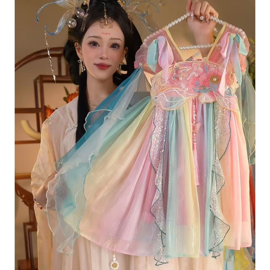 女宝宝夏装仙女襦裙表演礼服裙