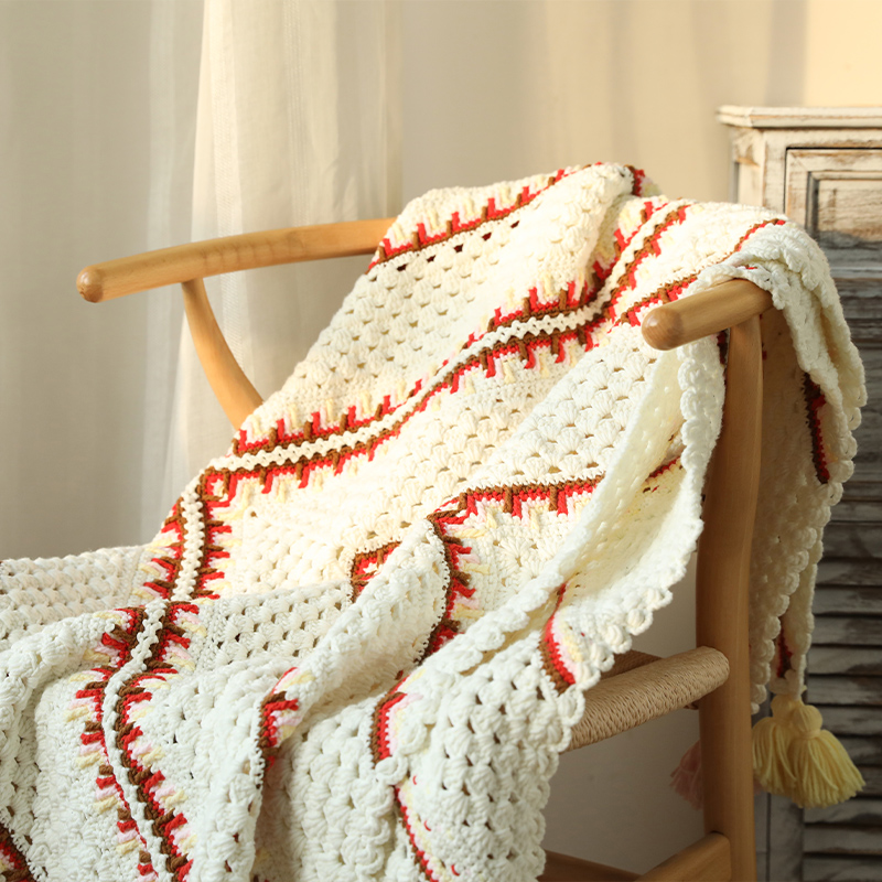 毛儿手作晶颜毯子抱枕材料包