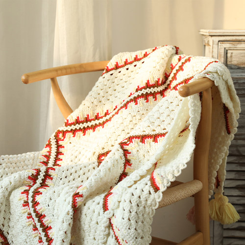 毛儿手作晶颜毯子抱枕材料包