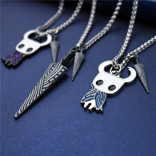 空洞骑士纯粹骨钉钥匙扣链丝绸之歌游戏武器道具书包金属挂件项链