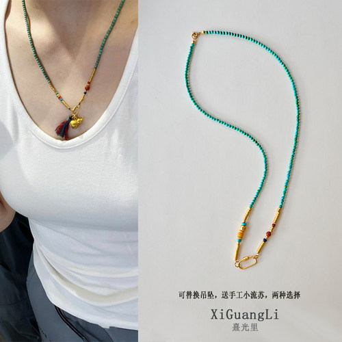 百天周岁礼满月编绳挂绳宝宝项链