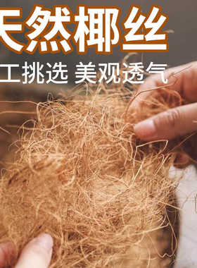 植物甄选细挑花卉椰丝园艺盆栽铺面装饰宠物鸟窝垫底填充椰子皮丝