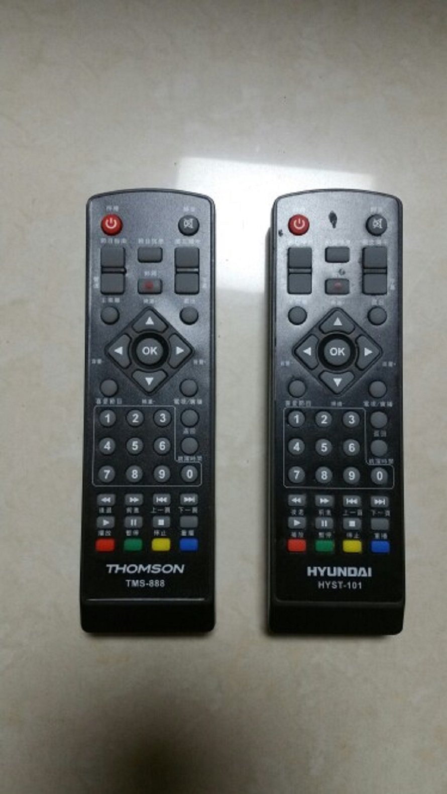 高清地面HYUNOAI HYST-101遥控器 THOMSON汤姆逊 TMS-888遥控器